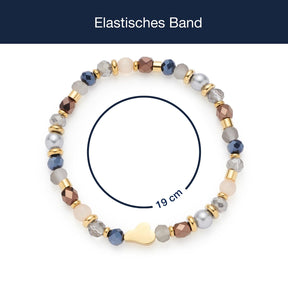 Massangaben zum Armband SYLVIE mit mehrfarbigen Glasperlen