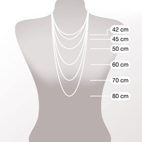 Massangaben zu Halskette NALA 50 cm