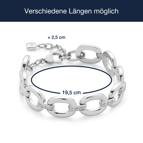 Massangaben zu Armband BELLE mit Längenvariante und Verschluss