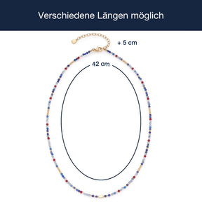 Massangaben zu Halskette ALSION 42 cm CIAO mit Perlen in mehrfarbig