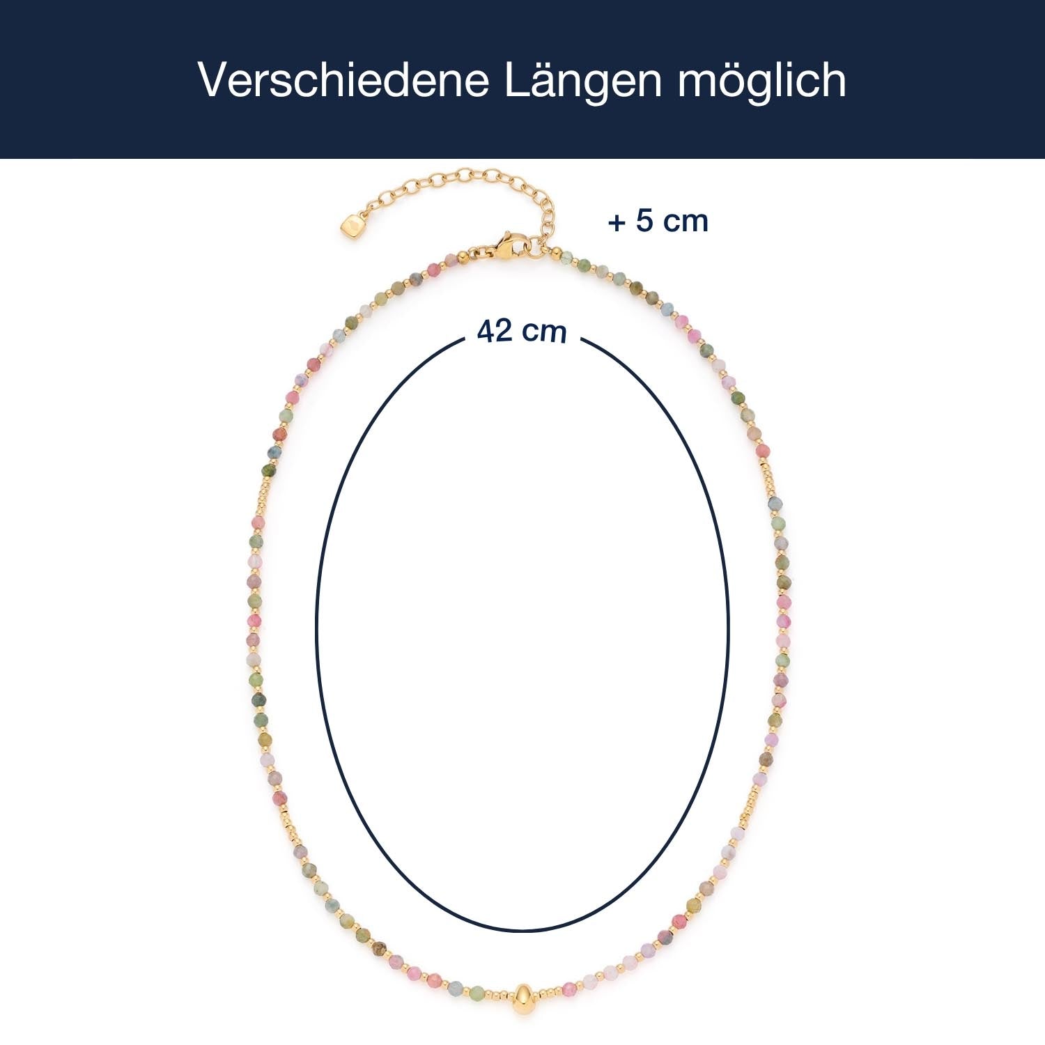 Massangaben zu Halskette FINJA 42 cm CIAO mit Verlängerungskette