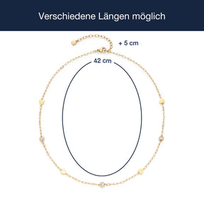 Massangaben zu Halskette CHRISTIE gold 42 cm CIAO