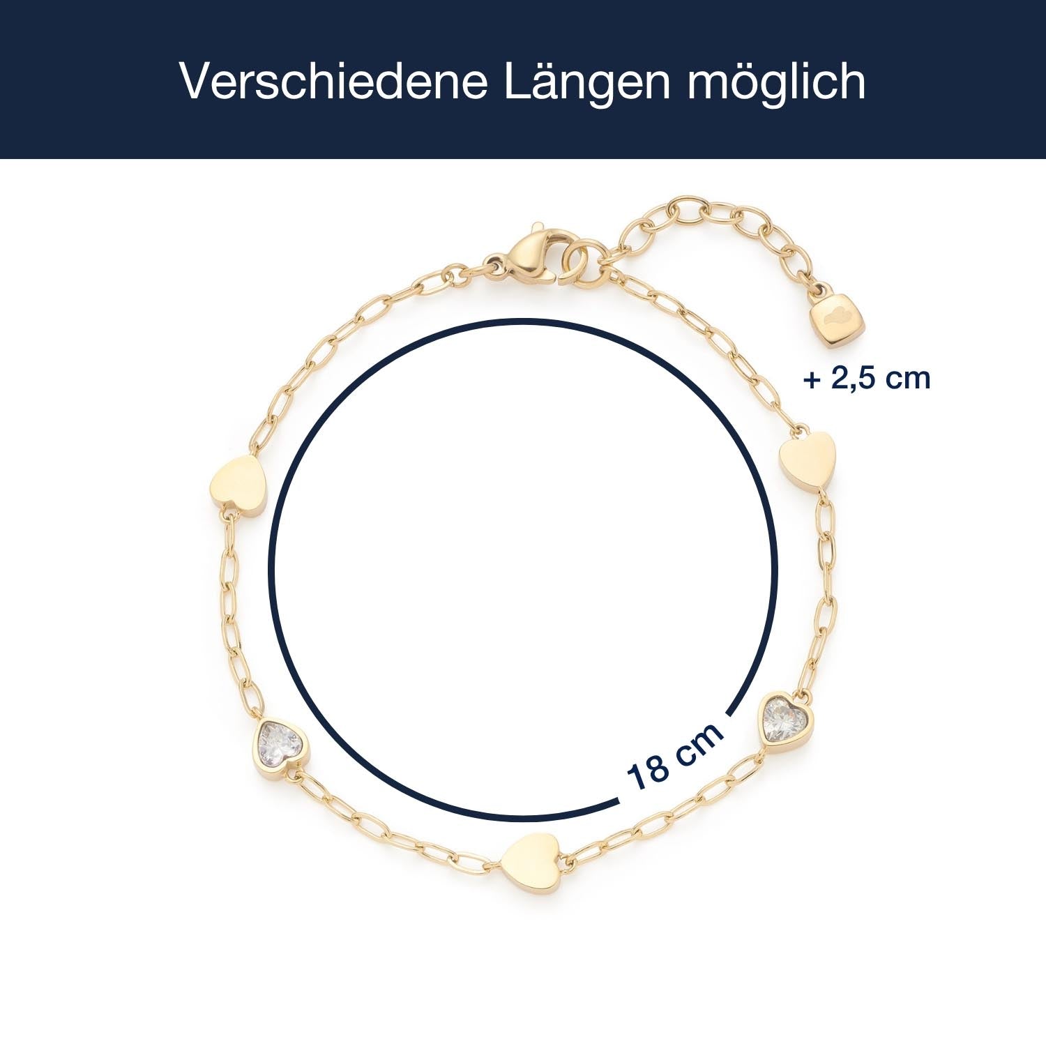 Massangaben zu Armband CHRISTIE gold CIAO