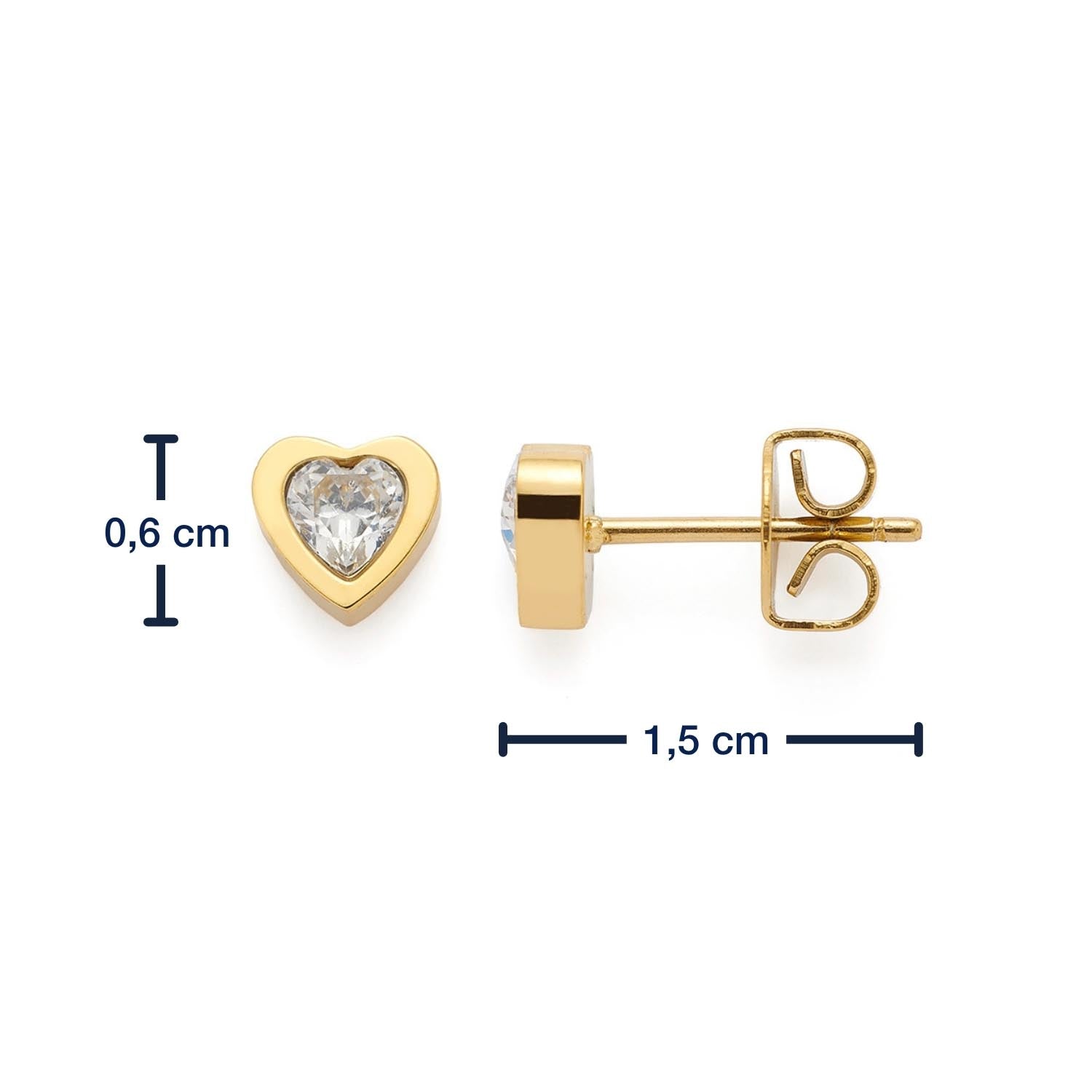 Massangaben zu Ohrstecker CHRISTIE gold CIAO