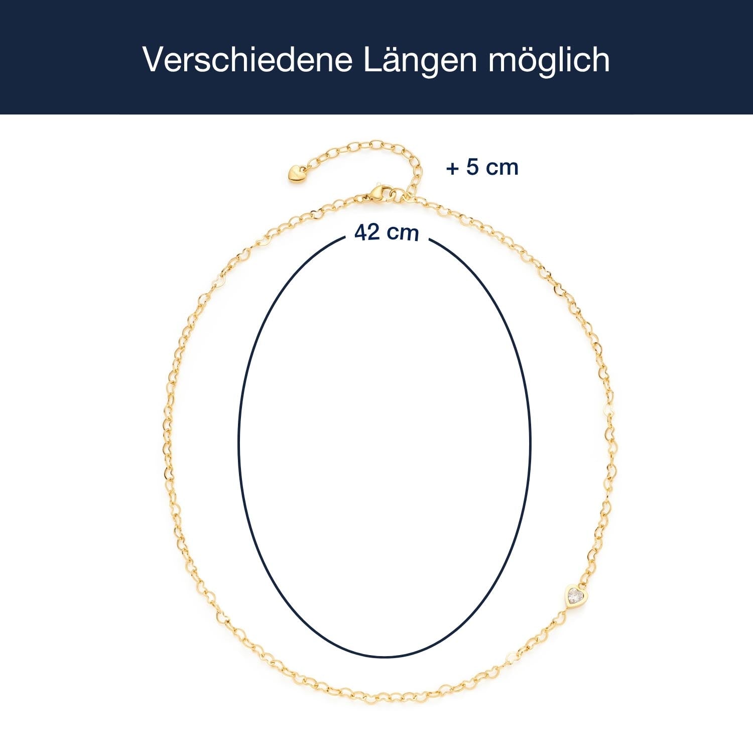 Massangaben zu Halskette JULY 42 cm CIAO