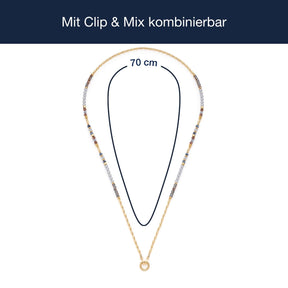 Massangaben zu Halskette CINDY, Clip & Mix kombinierbar, goldfarben