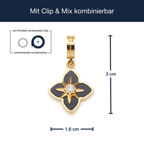 Massangaben zu Anhänger REIJA gold Clip & Mix mit austauschbarem Clip