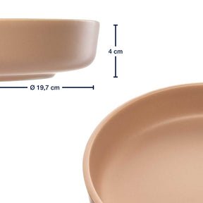 Massangaben zu Keramikteller ROMA 20 cm apricot tief