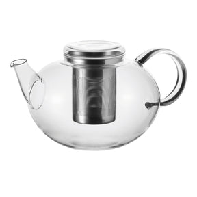 Teekanne MOON 1,5 l mit Edelstahlsieb und Deckel, Glasausführung