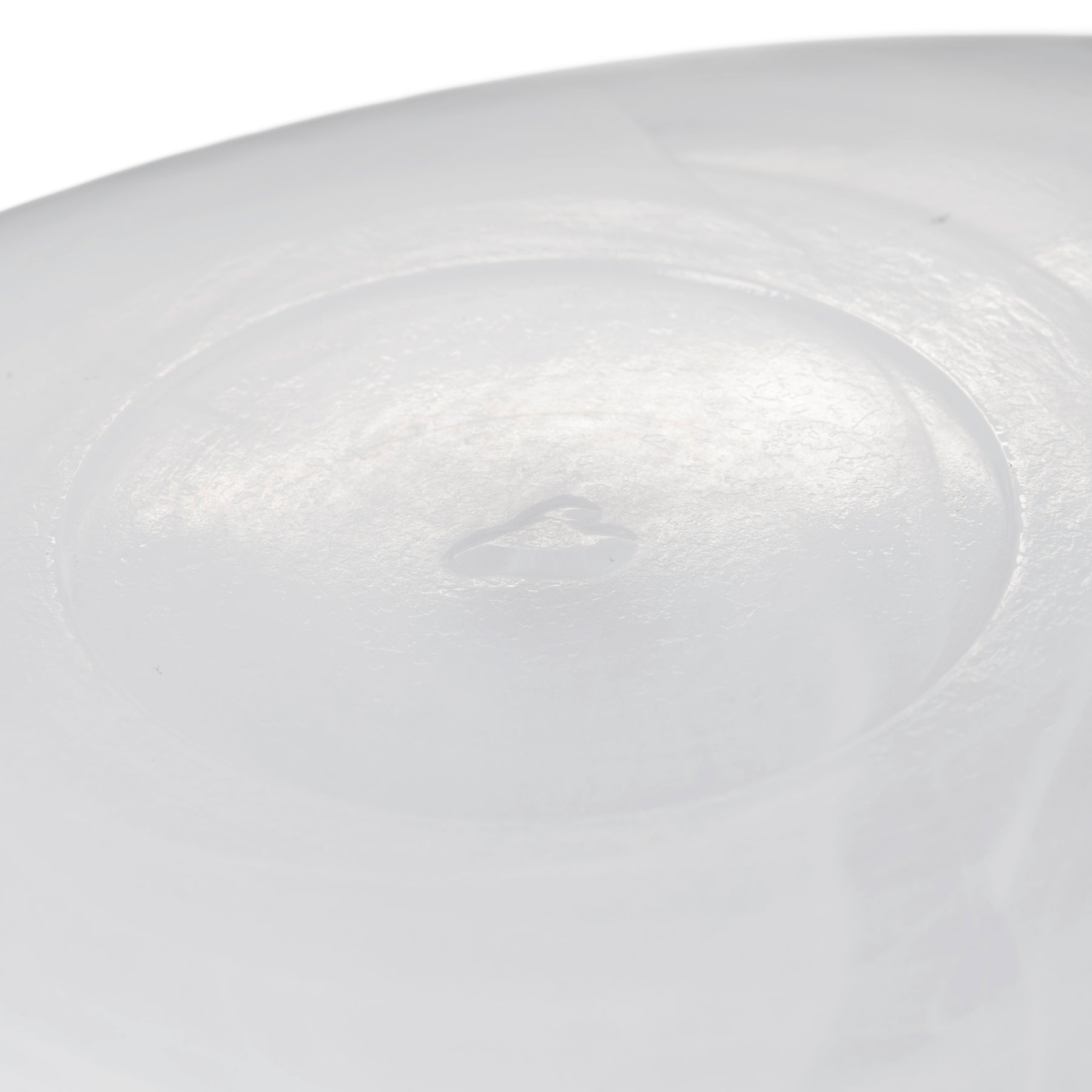 Schale ALABASTRO oval weiß, Glasoberfläche mit matter Struktur