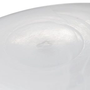 Schale ALABASTRO oval weiß, Glasoberfläche mit matter Struktur