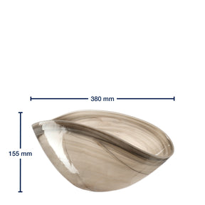 Massangaben zu Schale ALABASTRO beige
