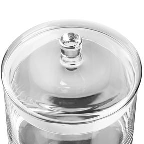Klare Glsdose TOP mit Silikon-Deckel, Draufsicht