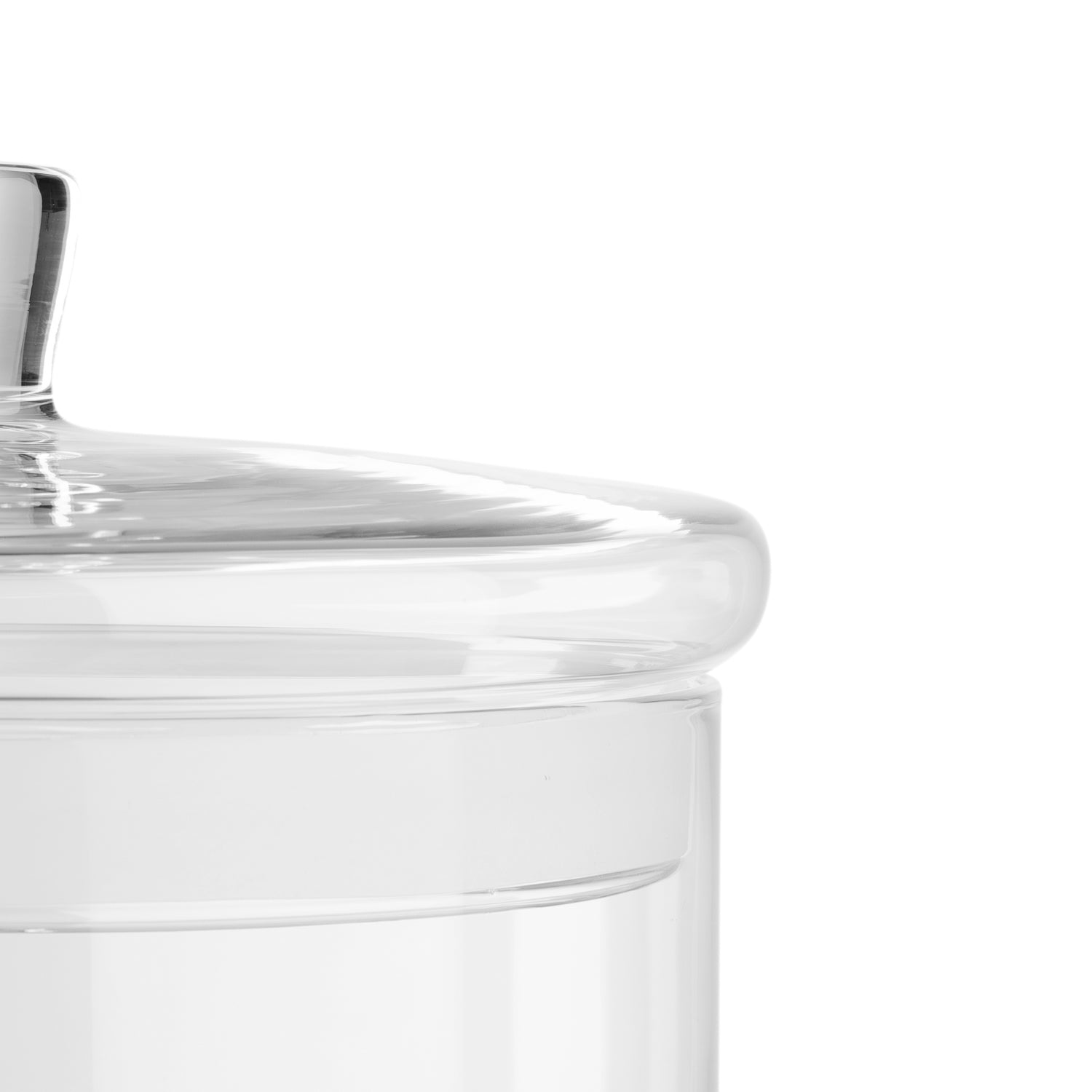Dose TOP 17 cm mit Deckel, Detailansicht des Randes und der Oberfläche