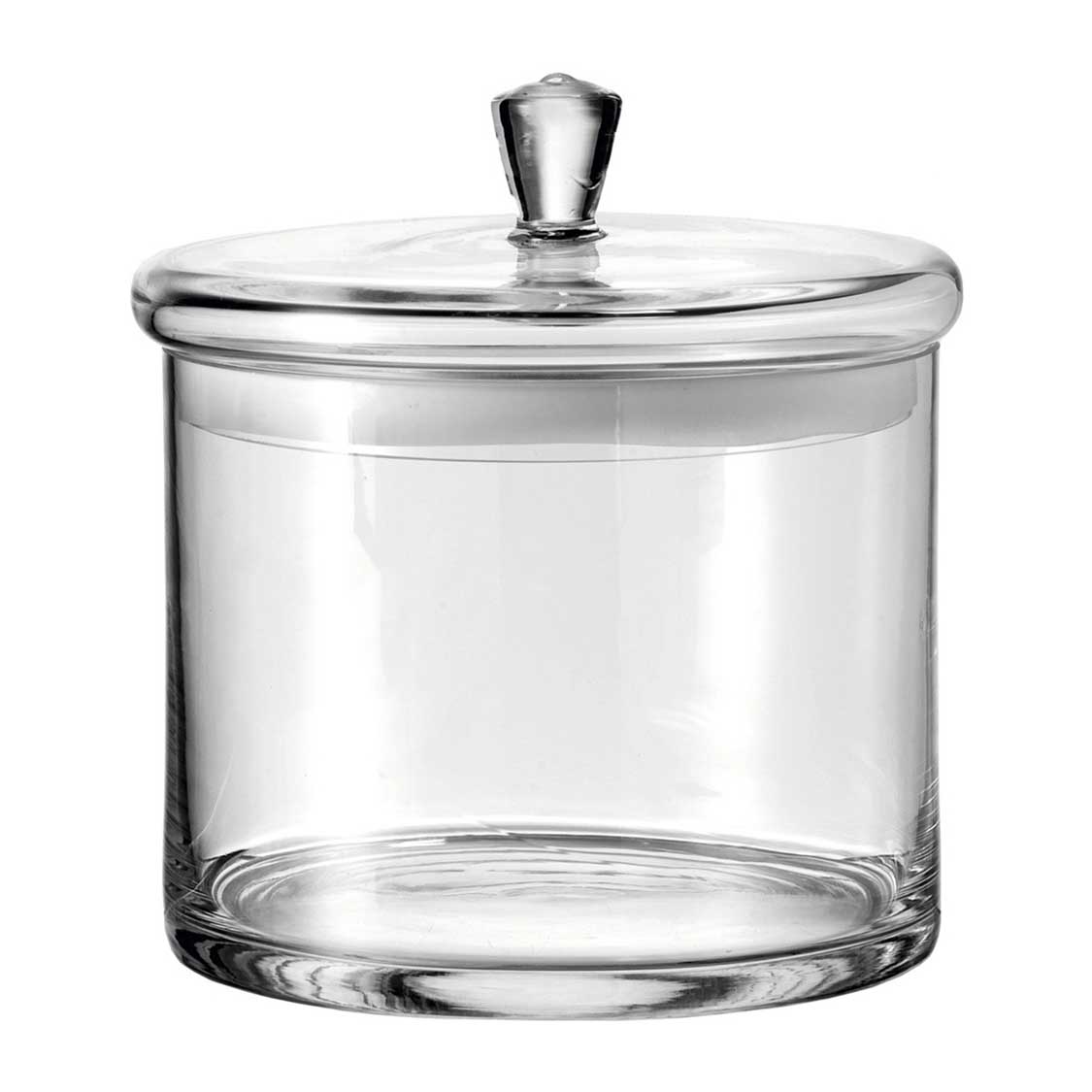 Glasdose TOP mit Deckel, leer, Frontansicht