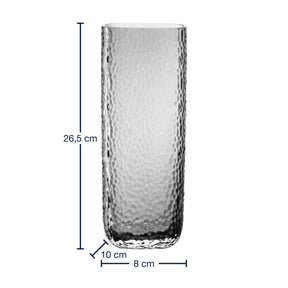 Massangaben zu Vase MARTELLO 27 cm grau