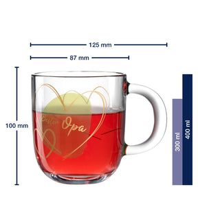 Massangaben zu Tasse EMOZIONE 400 ml 'Bester Opa