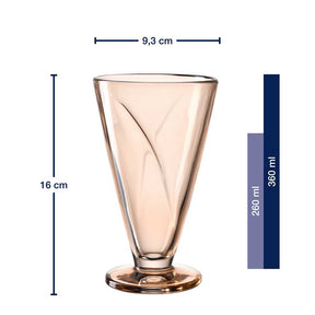 Massangaben zu Eisbecher CONO 360 ml apricot