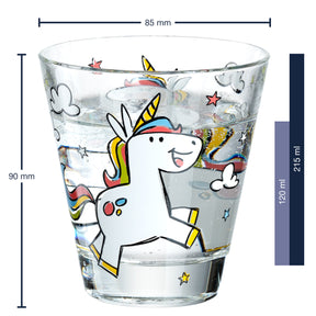 Massangaben zu Kindertrinkset BAMBINI 3-teilig Einhorn