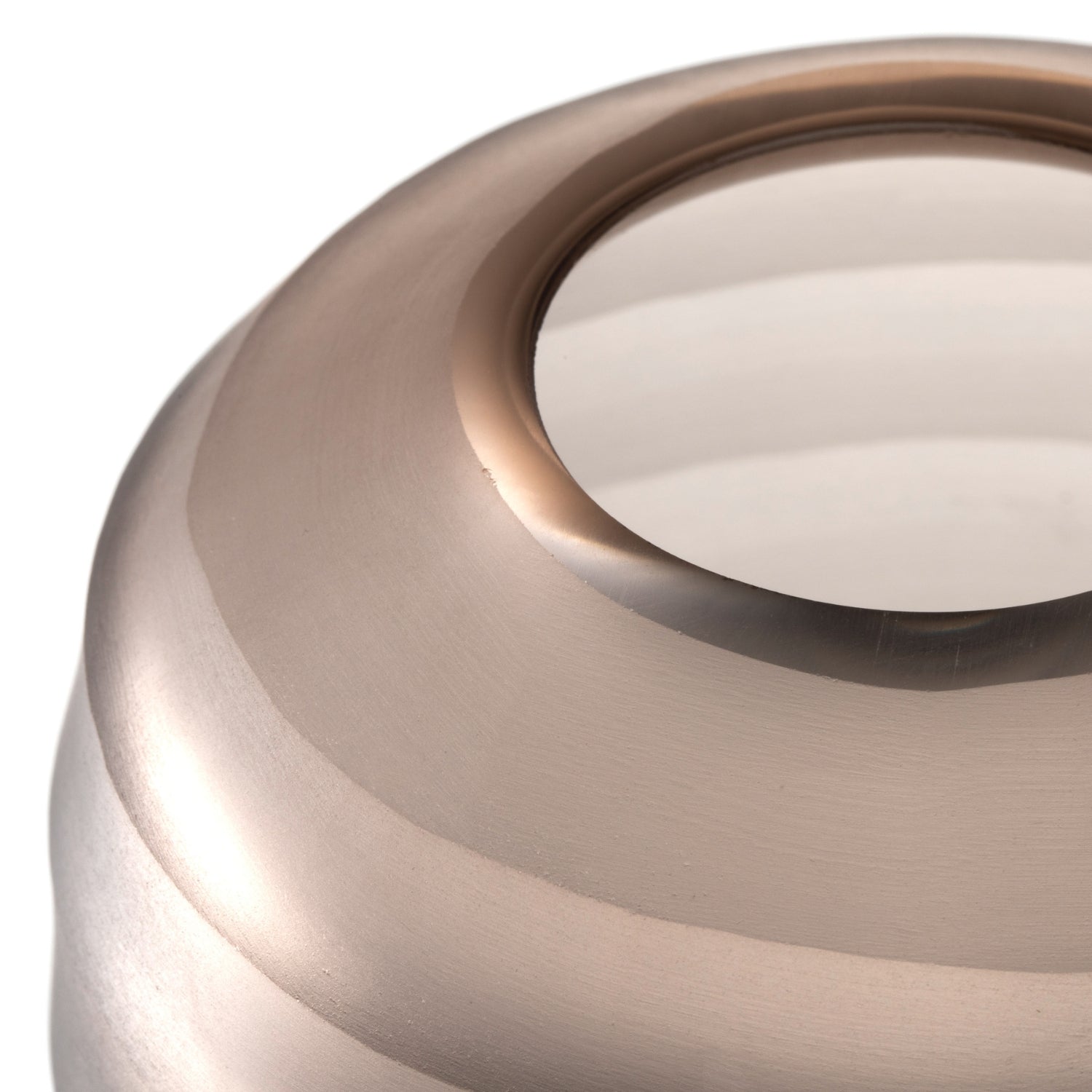 Vase BELLAGIO beige, Detailaufnahme Oberflaeche und Oeffnung
