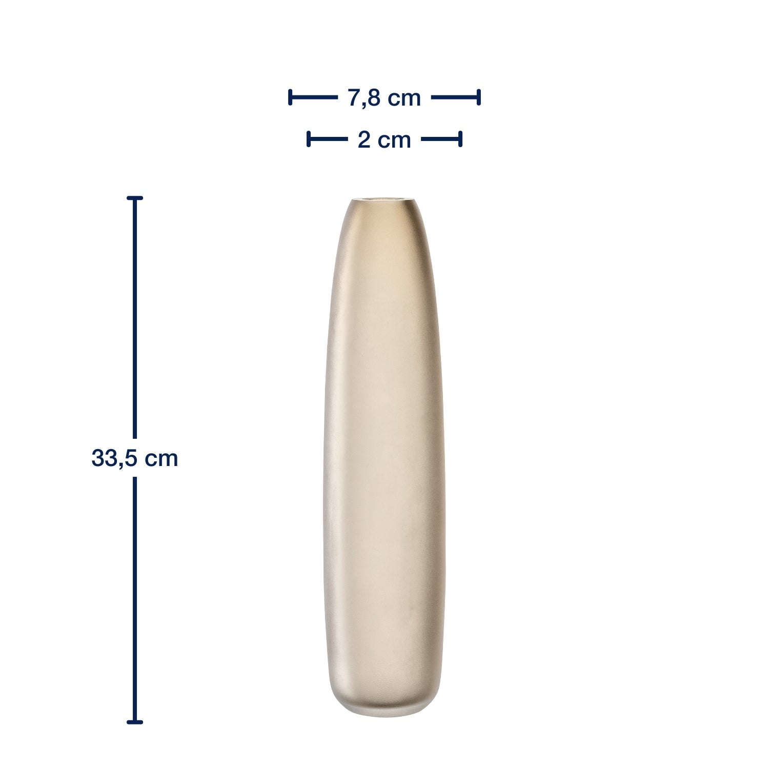 Massangaben zu Bodenvase BELLAGIO 34 cm beige