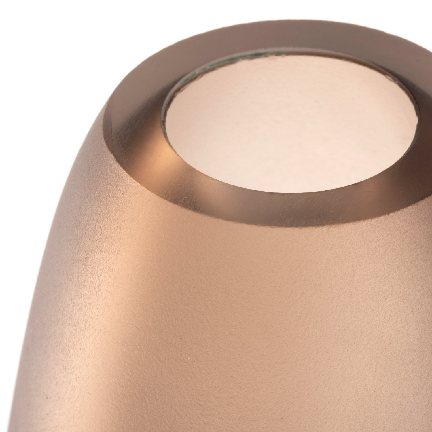 Bodenvase BELLAGIO beige, Detailaufnahme der Öffnung von oben