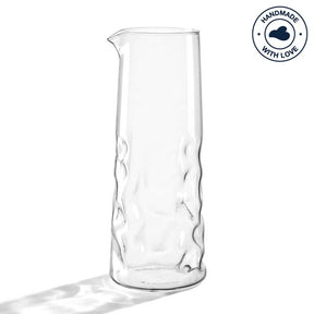 Karaffe SANO mit strukturierter Oberfläche, klares Glas, Ausgießer