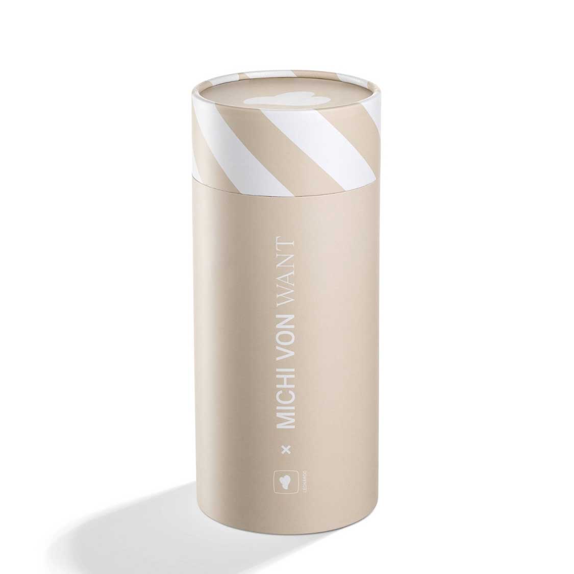 ToGo Becher SANO 500 ml vanilla mit Deckel und Verpackung