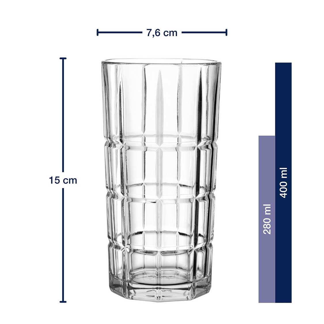 Massangaben zu Longdrinkglas SPIRITII NOVA 400 ml