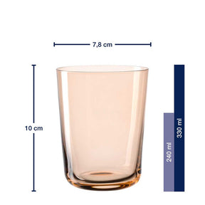 Massangaben zu Trinkglas LEGGERO 330 ml cachi