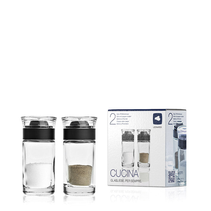 Salz- & Pfefferstreuer CUCINA 2er-Set mit Originalverpackung, gefüllt mit Salz und Pfeffer