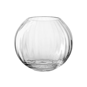 Kugelvase POESIA aus klarem Glas, Frontansicht