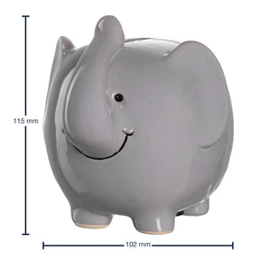 Massangaben zu Spardose BAMBINI 12 cm grau Elefant
