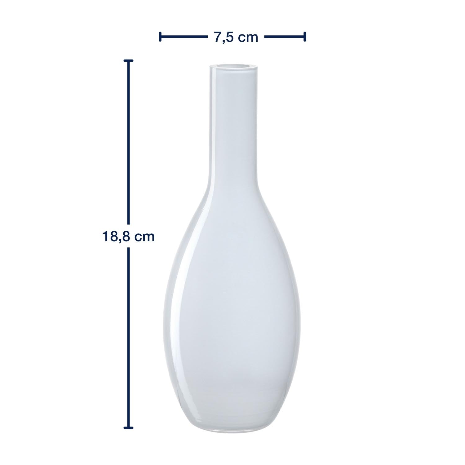 Massangaben zu Vase BEAUTY 18 cm weiß