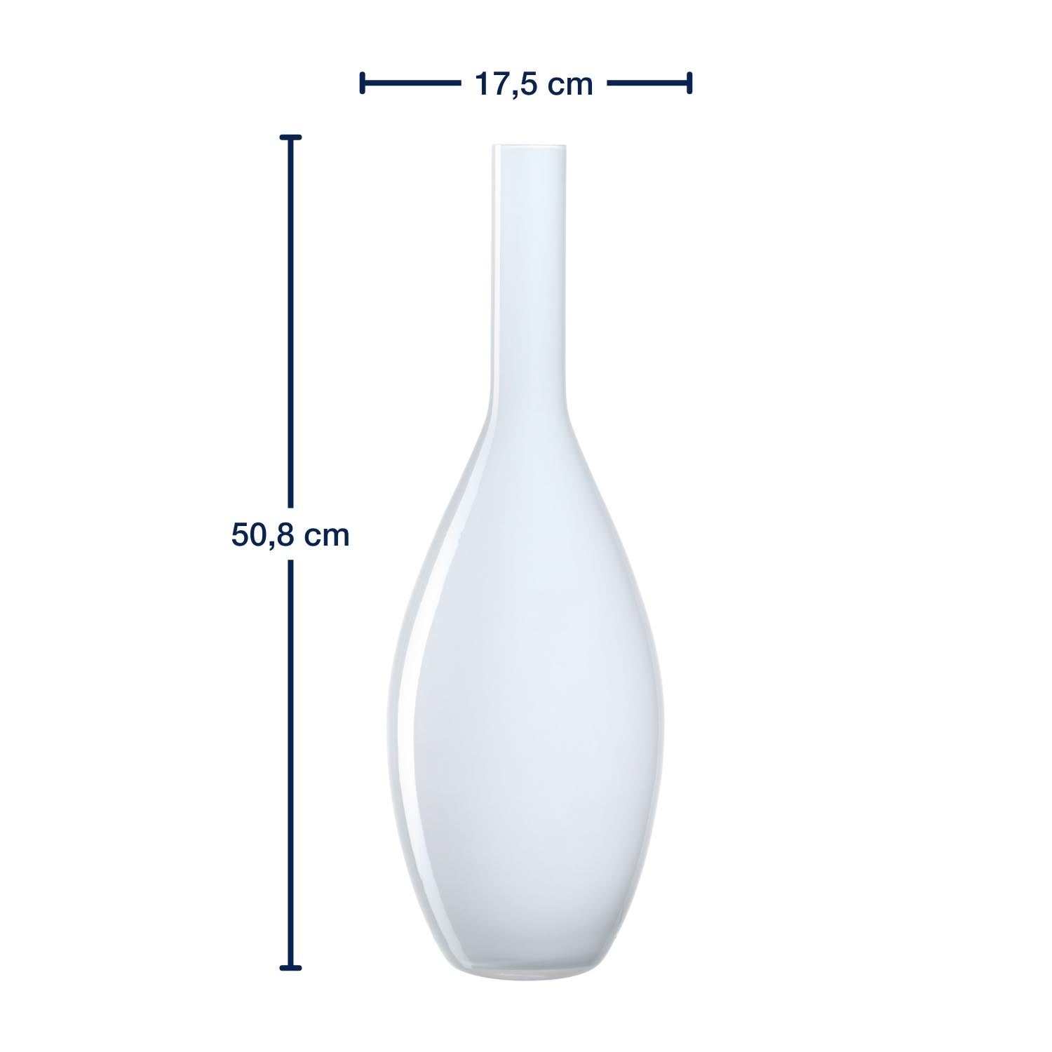 Massangaben zu Vase BEAUTY 50 cm weiß