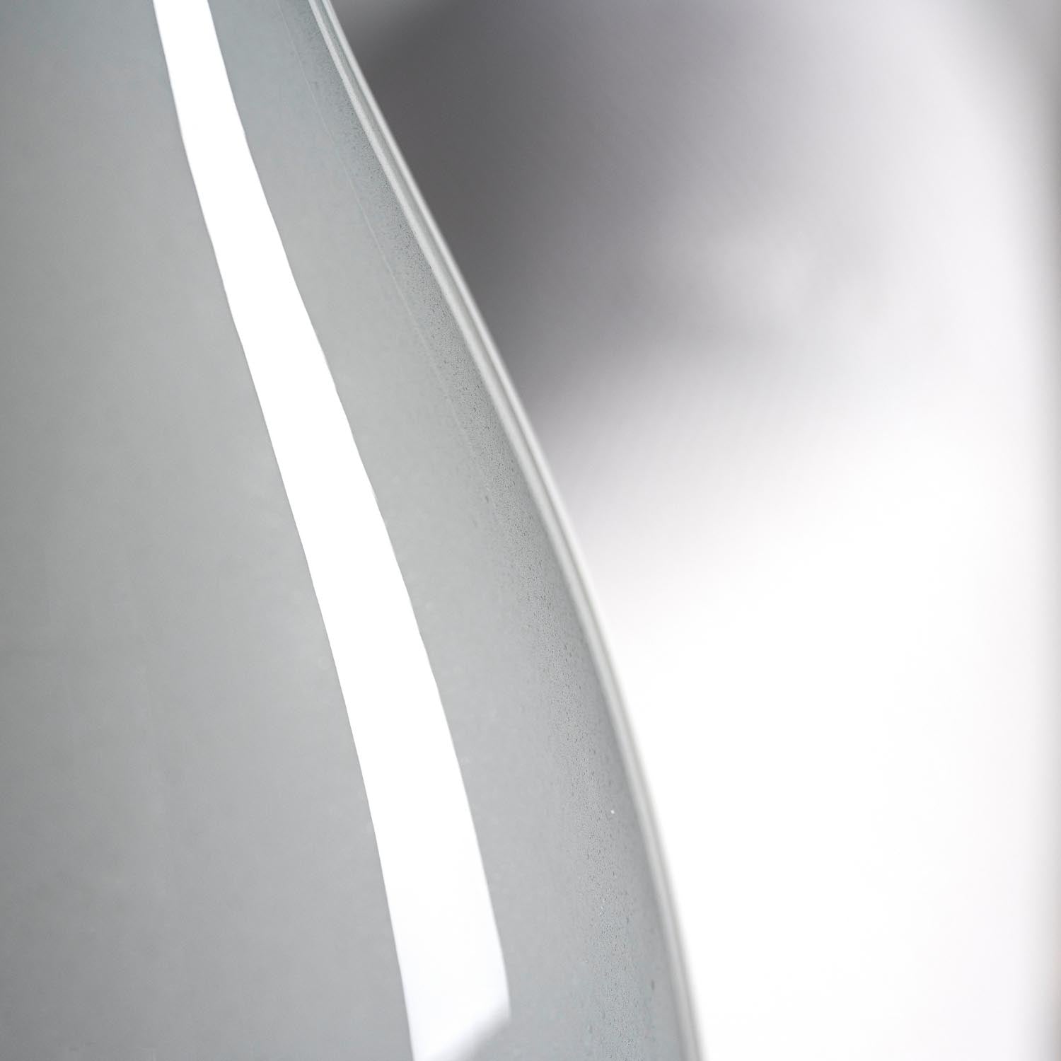Vase BEAUTY 50 cm grau, geschwungene Form, Detail der Oberflaeche