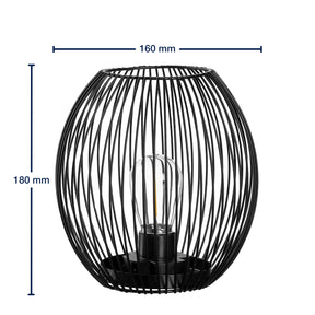 Massangaben zu Laterne mit LED CASOLARE schwarz