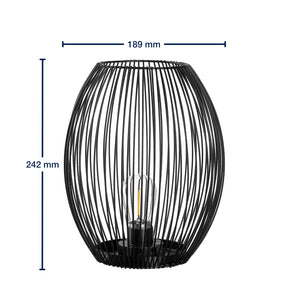 Massangaben zur Laterne mit LED CASOLARE 24 cm schwarz