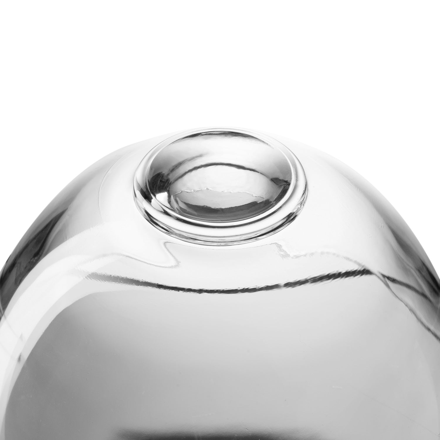 Müslischale LOOP, klares Glas, Detailaufnahme Schüsselrand von oben