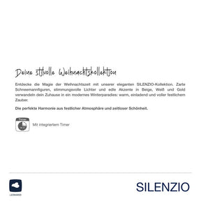 Produktbeschreibung und Timer-Funktion der LED Lampe SILENZIO