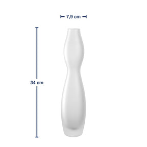 Massangaben zu Vase VIVACE 34 cm satiniert