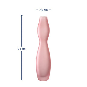 Massangaben zu Vase VIVACE 34 cm satiniert rosé
