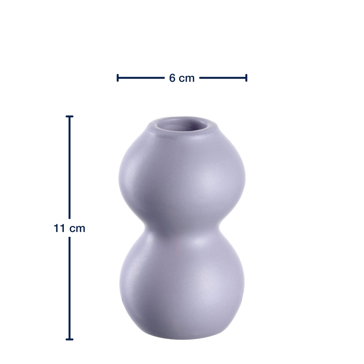 Massangaben zu Keramikleuchter VIVACE 11 cm flieder