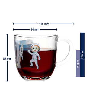 Massangaben zu Tasse BAMBINI AVVENTURA 280 ml Weltall