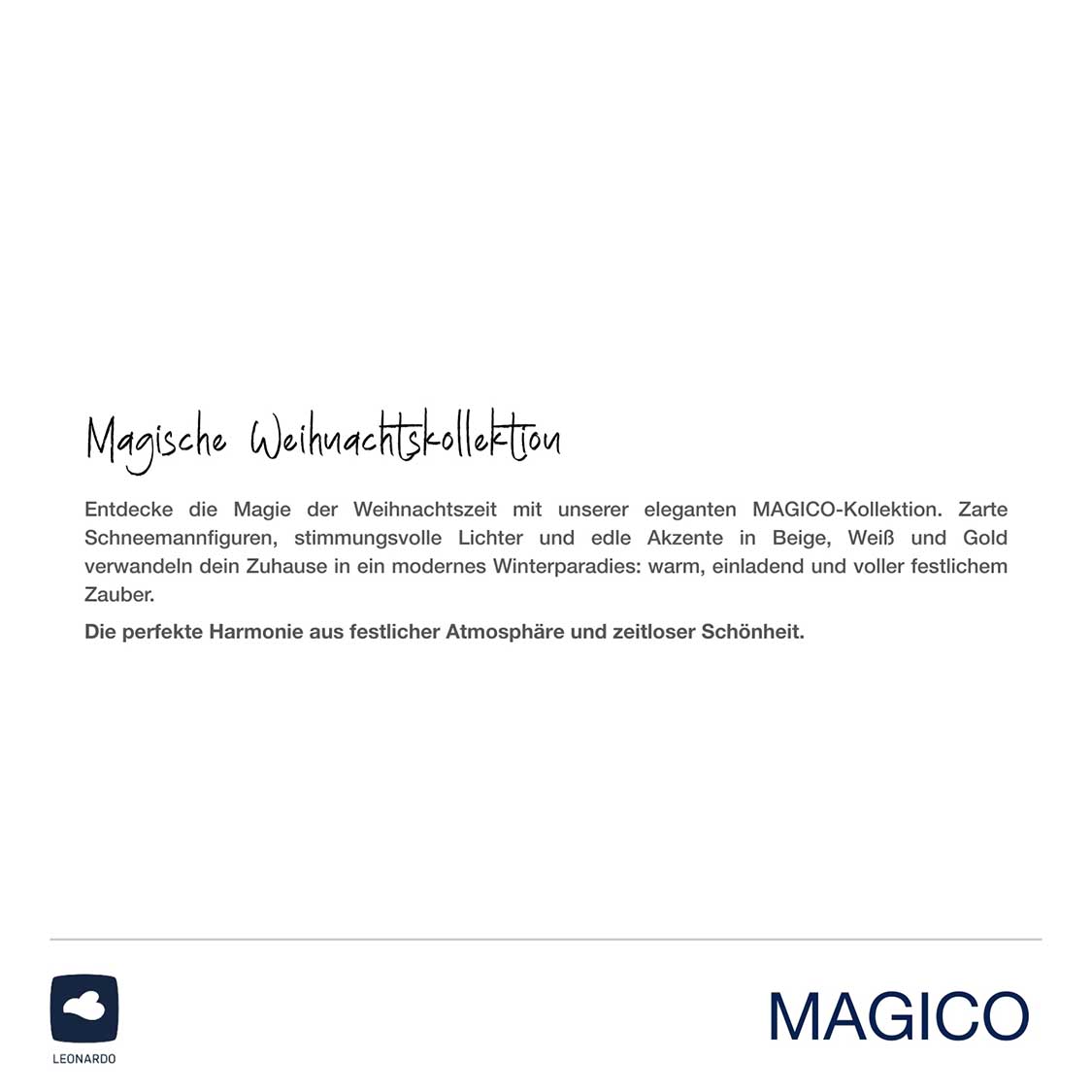 Keramikstern 20 cm gold MAGICO, Produktverpackung und Logo