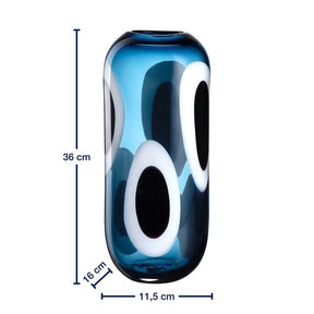 Massangaben zu Vase OCCHI BLU 36 cm