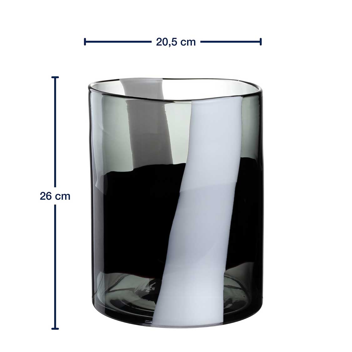 Massangaben zu Vase BANDA NERA 26 cm