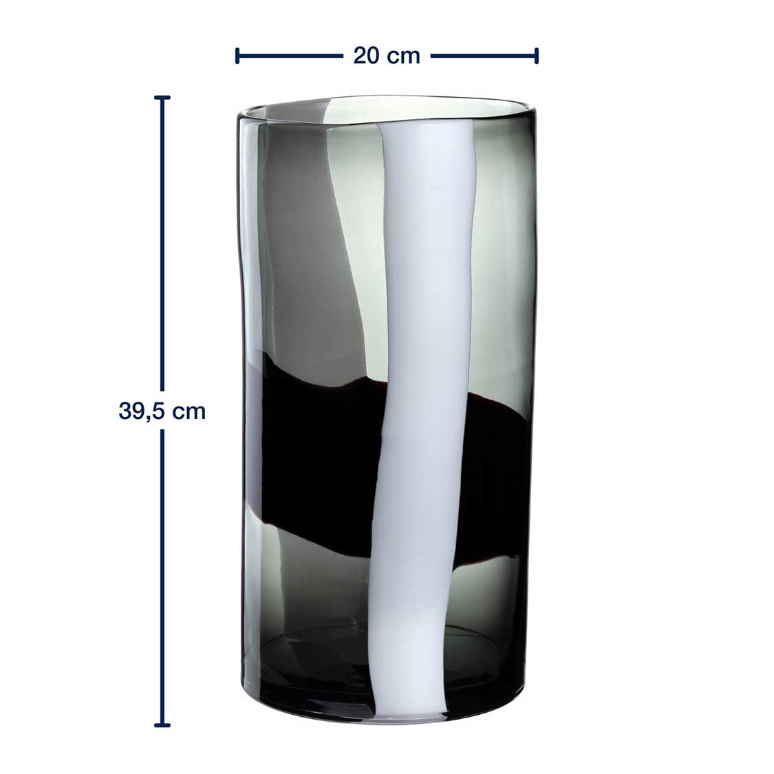 Massangaben zu Vase BANDA NERA 40 cm