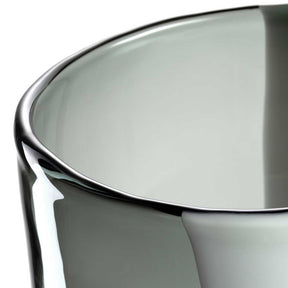 Vase BANDA NERA, schwarzer Rand und Glaskoerper, Detailansicht
