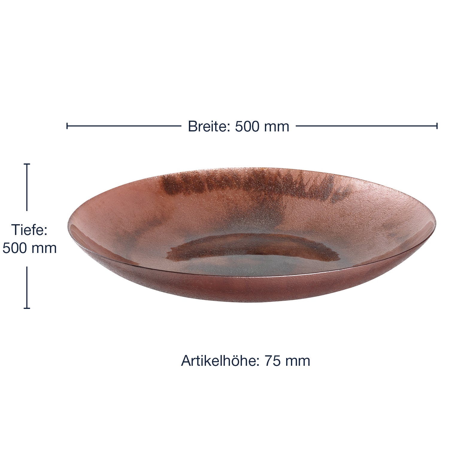 Massangaben zu Schale POESIA 50 cm rosé